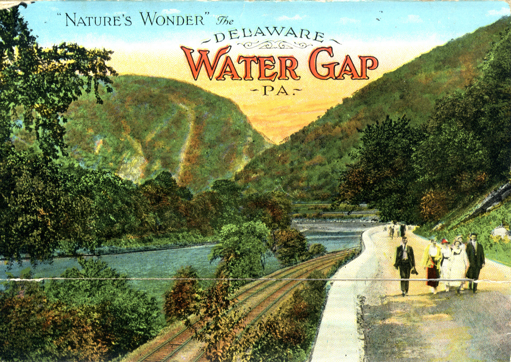 Delaware Water Gap postcard